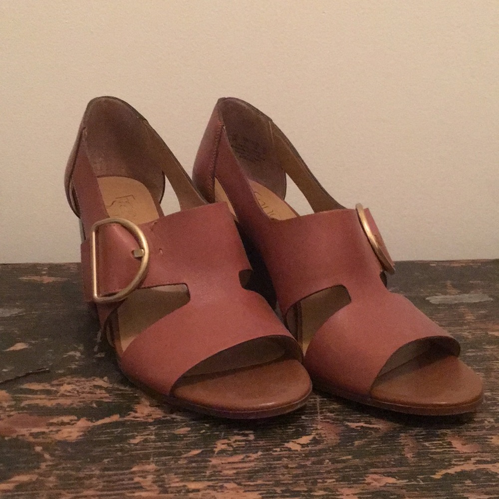 Leather Franco Sarto Block Heels
